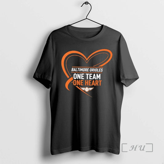 Trending Baltimore Orioles One Team One Heart T-Shirts, Hoodie, Sweatshirt | AU18TeeNovaLab.com