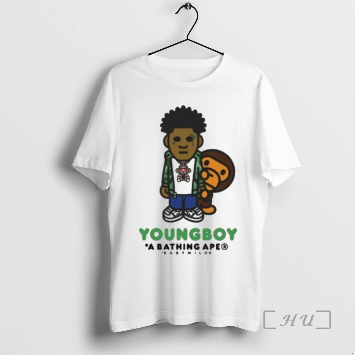 Trending Bape X Youngboy Never Broke Again Milo T-Shirts, Hoodie, Sweatshirt | AU18TeeNovaLab.com