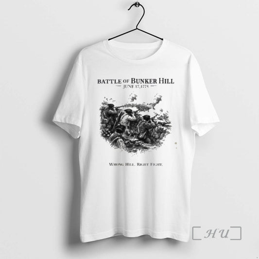 Trending Battle Of Bunker Hill Wrong Hill Right Fight T-Shirts, Hoodie, Sweatshirt | AU18TeeNovaLab.com
