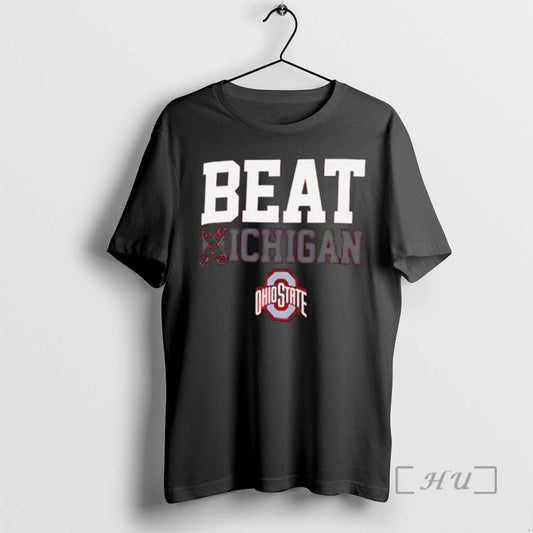 Trending Beat Xichigan With Ohio State Logo T-Shirts, Hoodie, Sweatshirt | AU18TeeNovaLab.com