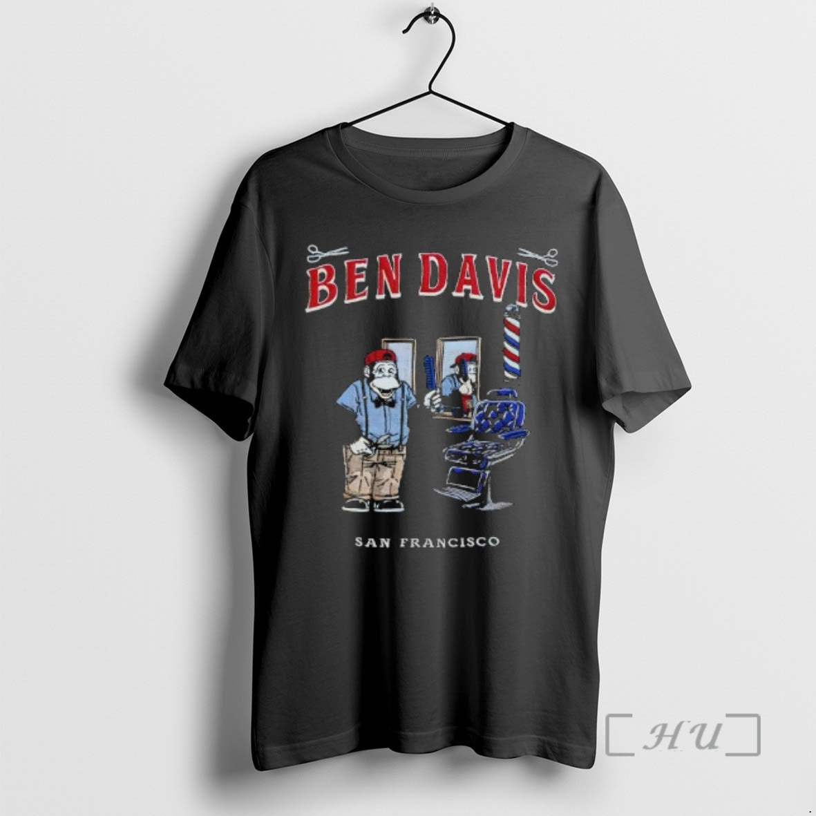 Trending Ben Davis San Francisco Monkey Barber Shop Graphic T-Shirts, Hoodie, Sweatshirt | AU18TeeNovaLab.com