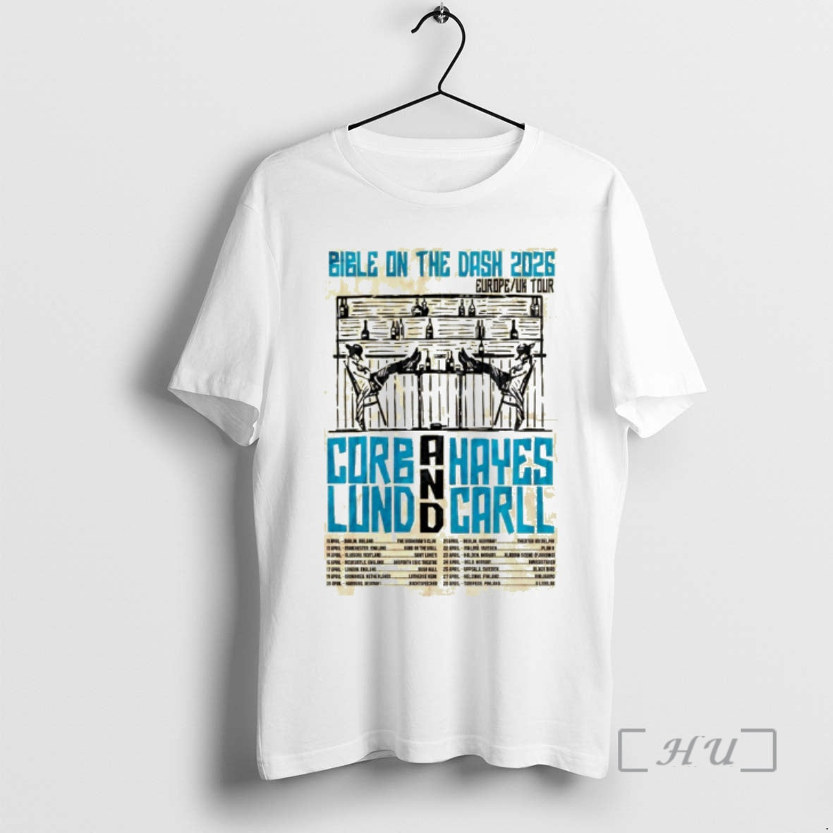 Trending Bible On The Dash Corb Lund And Hayes Carll Europe Uk Tour 2026 Premium T-Shirts, Hoodie, Sweatshirt