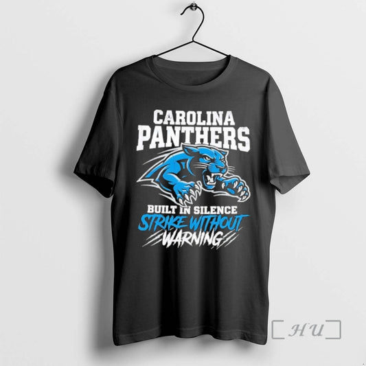 Trending Carolina Panthers Built In Silence Strike Without Warning Graphic T-Shirts, Hoodie, Sweatshirt | AU18TeeNovaLab.com