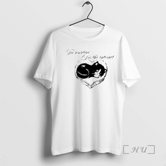 Trending Cat Too Sensitive For The Internet T-Shirts, Hoodie, Sweatshirt | AU18TeeNovaLab.com