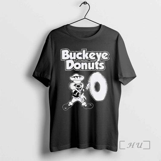 Trending Columbus Ohio Donut Buckeye Donuts Circle Black T-Shirts, Hoodie, Sweatshirt | AU18TeeNovaLab.com