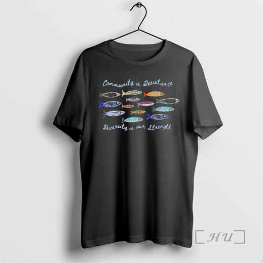 Trending Community Is Resistance Diversity Is Our Strength Anti Ice T-Shirts, Hoodie, Sweatshirt | AU18TeeNovaLab.com