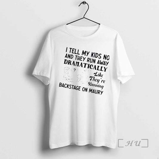 Trending Dad And Son I Tell My Kids No And They Run Away Dramatically Like T-Shirts, Hoodie, Sweatshirt | AU18TeeNovaLab.com