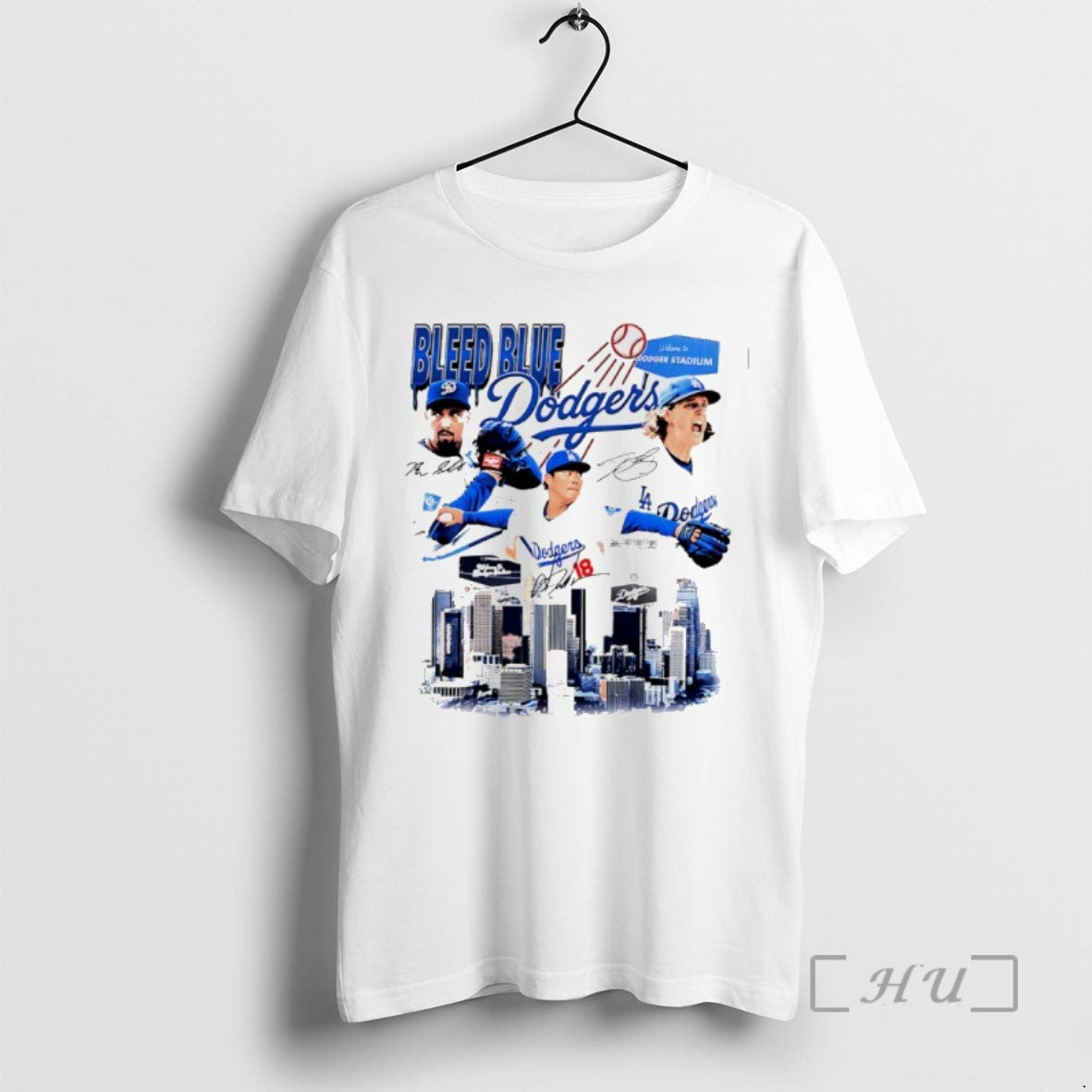 Trending Dodgers Bleed Blue Los Angeles Skyline