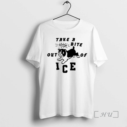 Trending Dog Take A Bite Out Of Ice T-Shirts, Hoodie, Sweatshirt | AU18TeeNovaLab.com