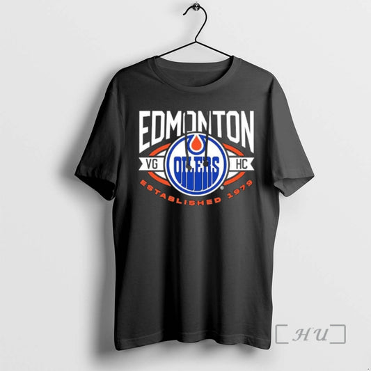 Trending Edmonton Oilers Violent Gentlemen Wordmark Est 1979 T-Shirts, Hoodie, Sweatshirt | AU18TeeNovaLab.com