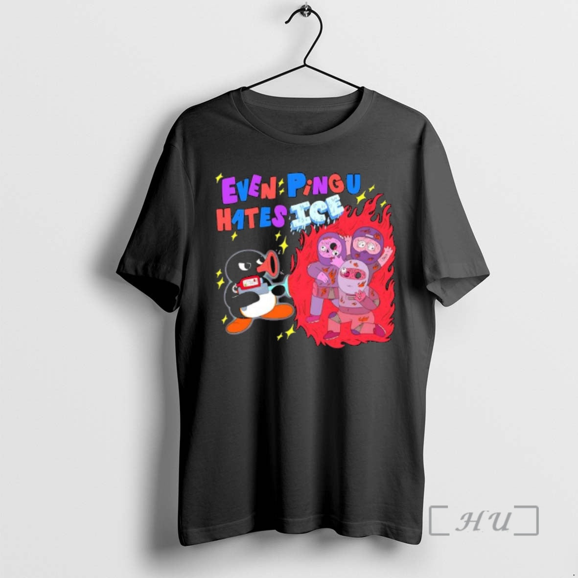 Trending Even Pingu Hates Ice Graphic T-Shirts, Hoodie, Sweatshirt | AU18TeeNovaLab.com