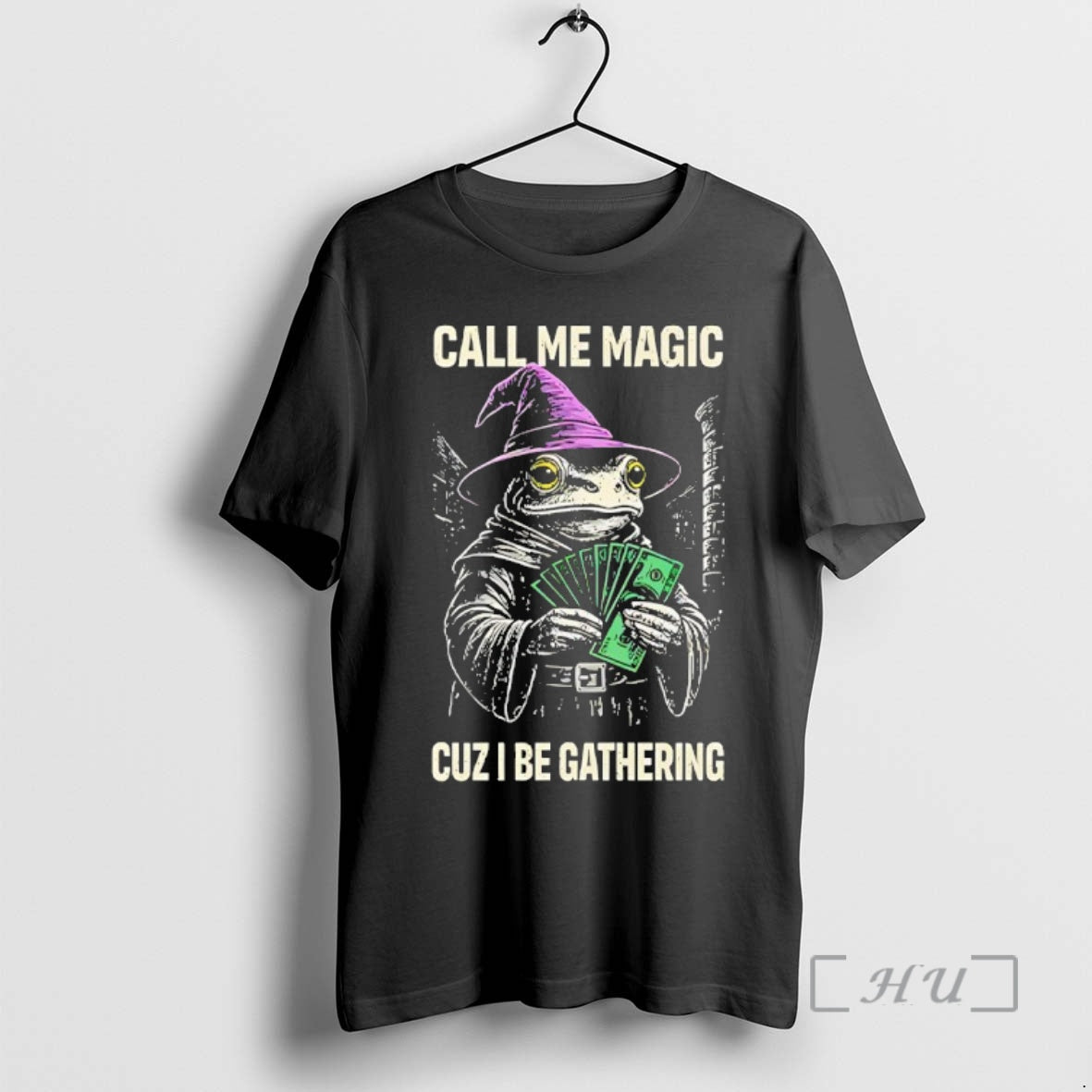 Trending Frog Wizard Call Me Magic Cuz I Be Gathering T-Shirts, Hoodie, Sweatshirt | AU18TeeNovaLab.com