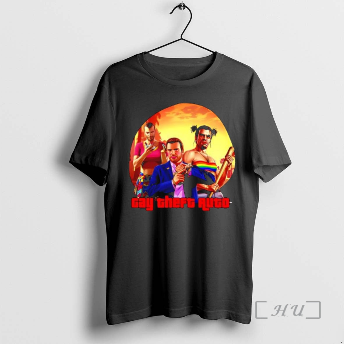 Trending Gay Theft Auto Lgbt Vintage Graphic T-Shirts, Hoodie, Sweatshirt | AU18TeeNovaLab.com