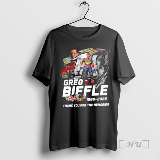 Trending Greg Biffle 1969 2025 Thank You For The Memories Signature Premium T Shirts Sweater Hoodie, Sweatshirt