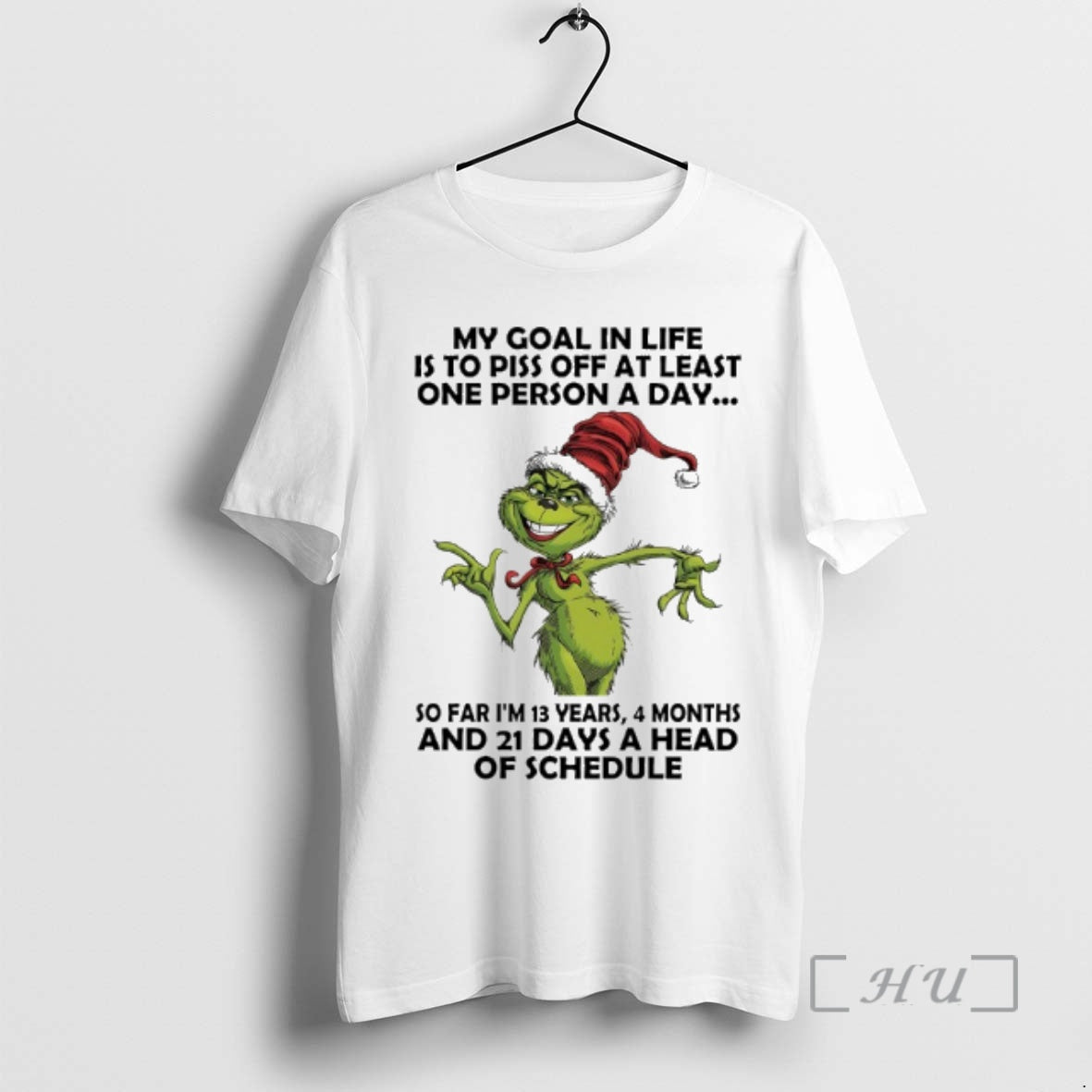 Trending Grinch Santa My Goal In Life Is To Piss Off At Least One Person T-Shirts, Hoodie, Sweatshirt | AU18TeeNovaLab.com