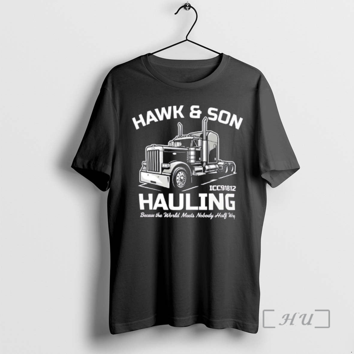Trending Hawk Son Hauling Retro Semi Truck Graphic T-Shirts, Hoodie, Sweatshirt | AU18TeeNovaLab.com