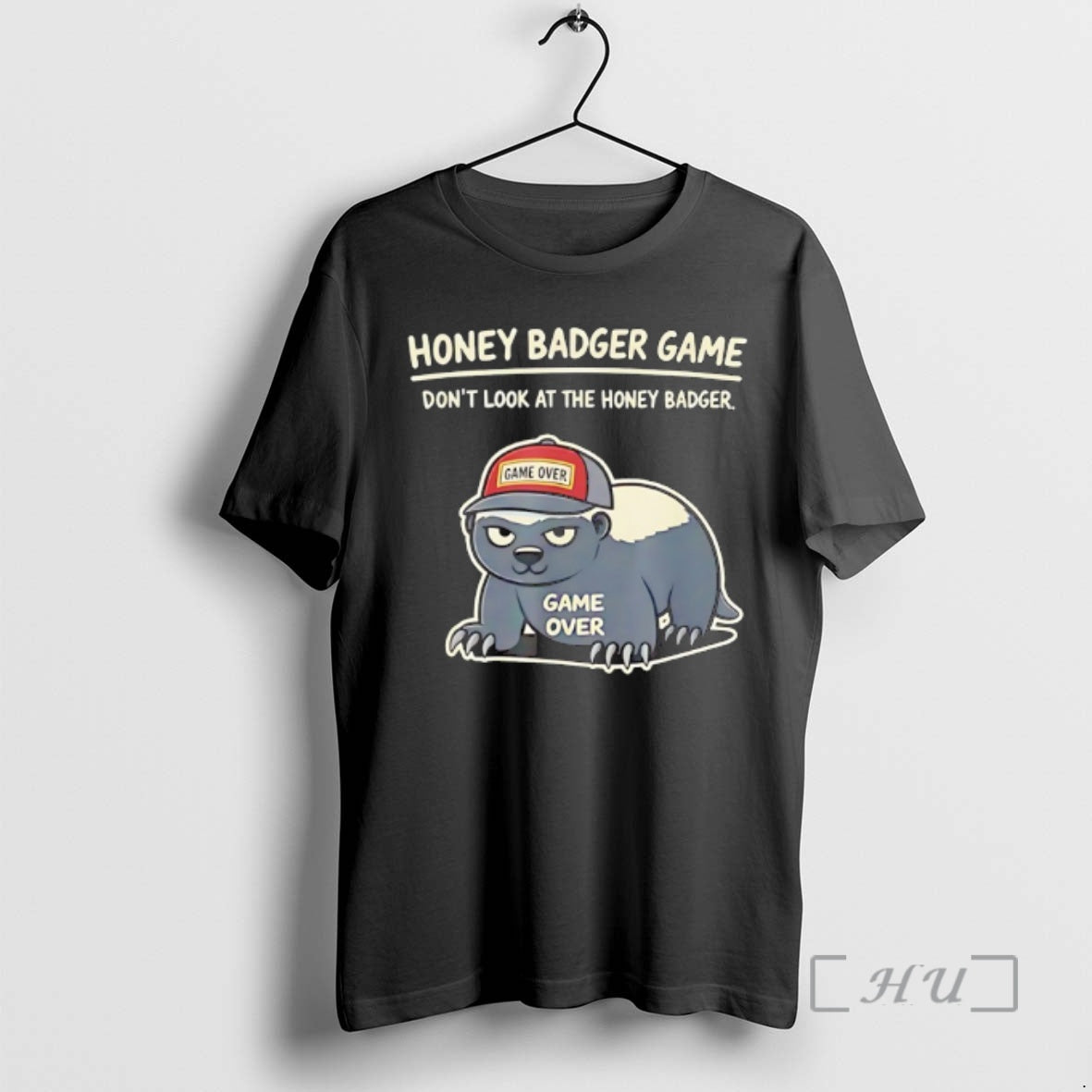 Trending Honey Badger Game Dont Look At The Honey Badger Game Over Premium T Shirts Hoodie, Sweatshirt | AU18TeeNovaLab.com