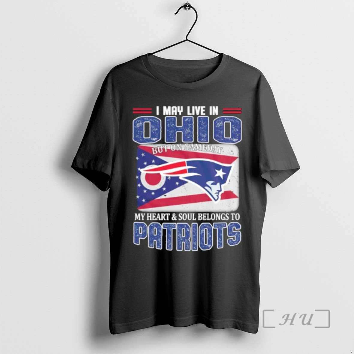 Trending I May Live In Ohio But On Gameday My Heart Soul Belongs To Patriots T-Shirts, Hoodie, Sweatshirt