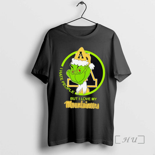 Trending I Hate People But I Love My Appalachian State Mountaineer Grinch With Santa Hat