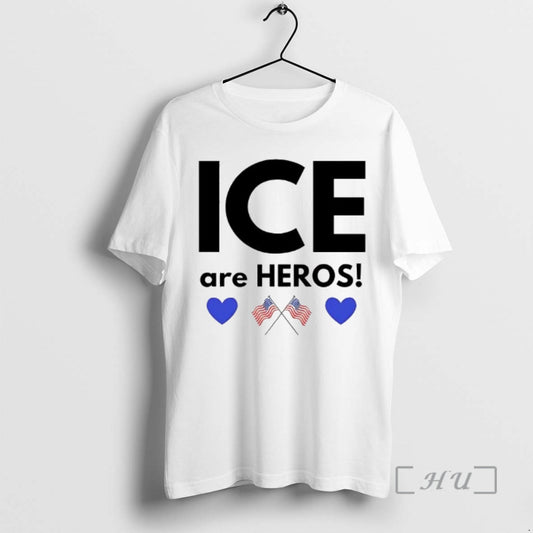 Trending Ice Are Heroes Us Flag T-Shirts, Hoodie, Sweatshirt | AU18TeeNovaLab.com