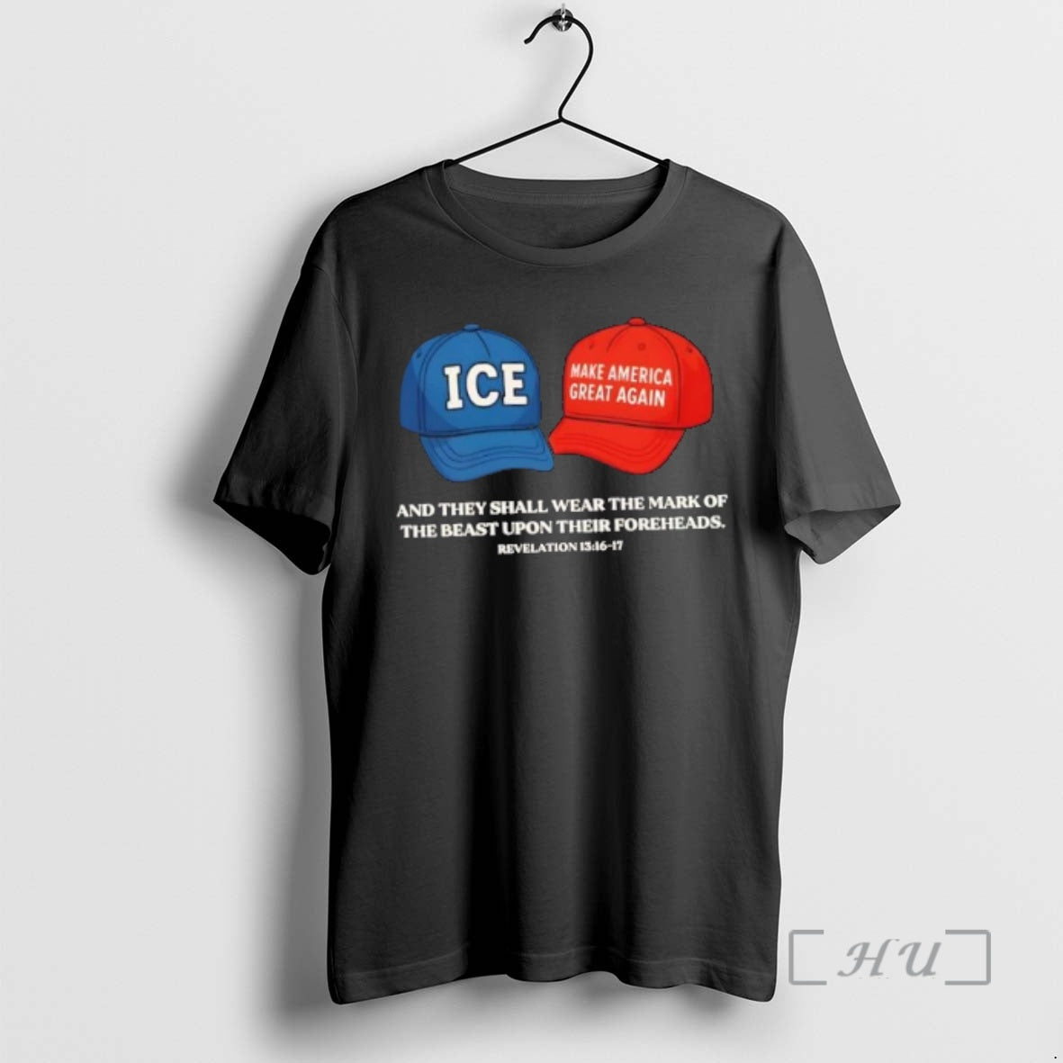 Trending Ice X Maga Craps Hats And They Shall Wear The Mark Of The Beast T-Shirts, Hoodie, Sweatshirt | AU18TeeNovaLab.com