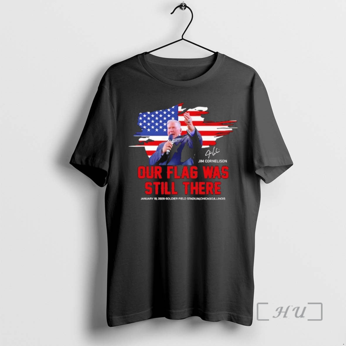 Trending Jim Cornelison Our Flag Was Still There Signature T-Shirts, Hoodie, Sweatshirt | AU18TeeNovaLab.com