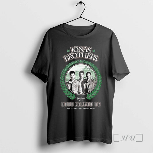 Trending Jonas Brothers Greetings From Long Island Ny December 21 T-Shirts, Hoodie, Sweatshirt | AU18TeeNovaLab.com