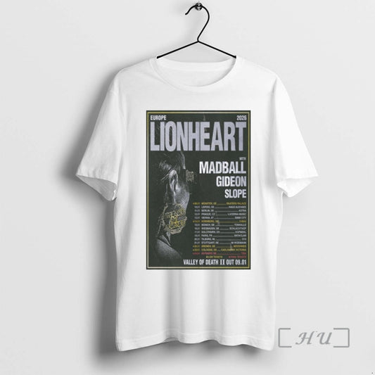 Trending Lionheart Europe Tour 2026 T-Shirts, Hoodie, Sweatshirt | AU18TeeNovaLab.com