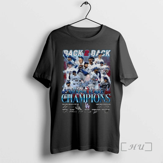 Trending Los Angeles Dodgers Back 2 Back 24 25 National League Champions Signatures