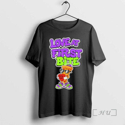 Trending Love At First Bite Pizza Bite Me T-Shirts, Hoodie, Sweatshirt | AU18TeeNovaLab.com