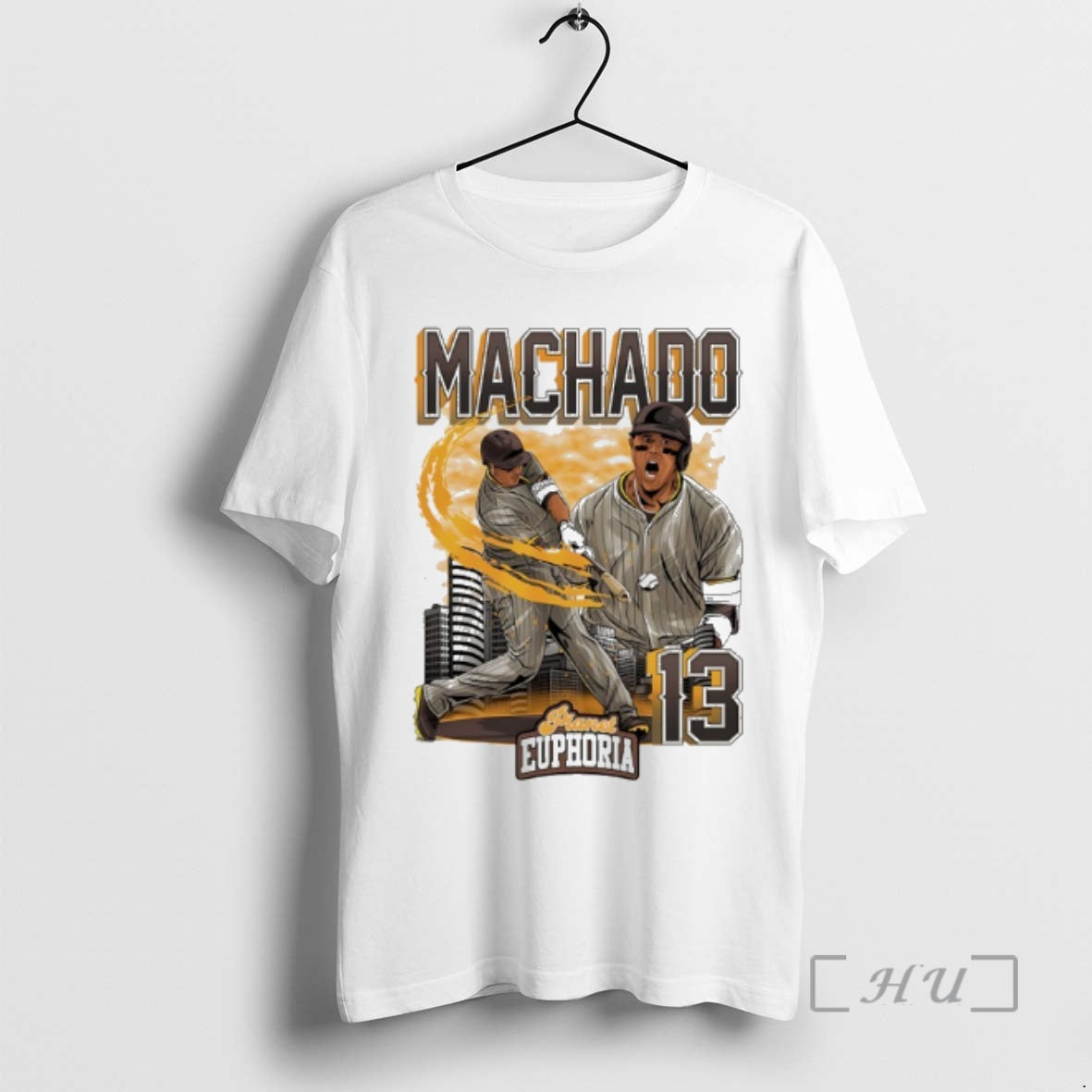 Trending Manny Machado San Diego Padres Player Swing City Skyline T-Shirts, Hoodie, Sweatshirt | AU18TeeNovaLab.com