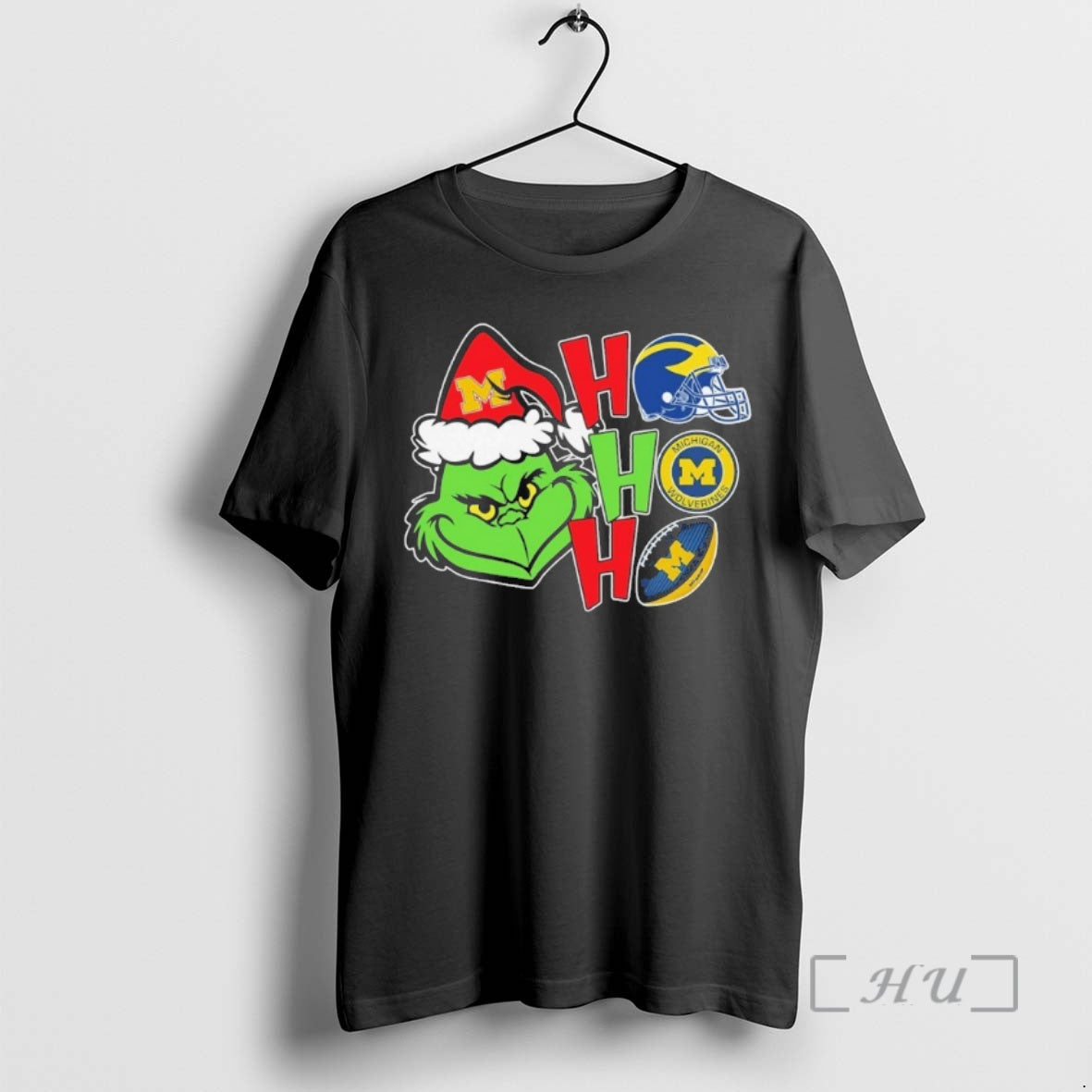 Trending Michigan Grinch Ho Ho Ho Football T-Shirts, Hoodie, Sweatshirt | AU18TeeNovaLab.com