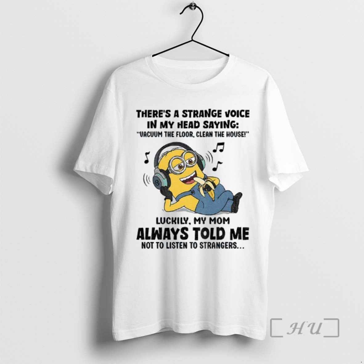 Trending Minion Theres A Strange Voice In My Head Saying Vacuum The Floor Clean The T-Shirts, Hoodie, Sweatshirt