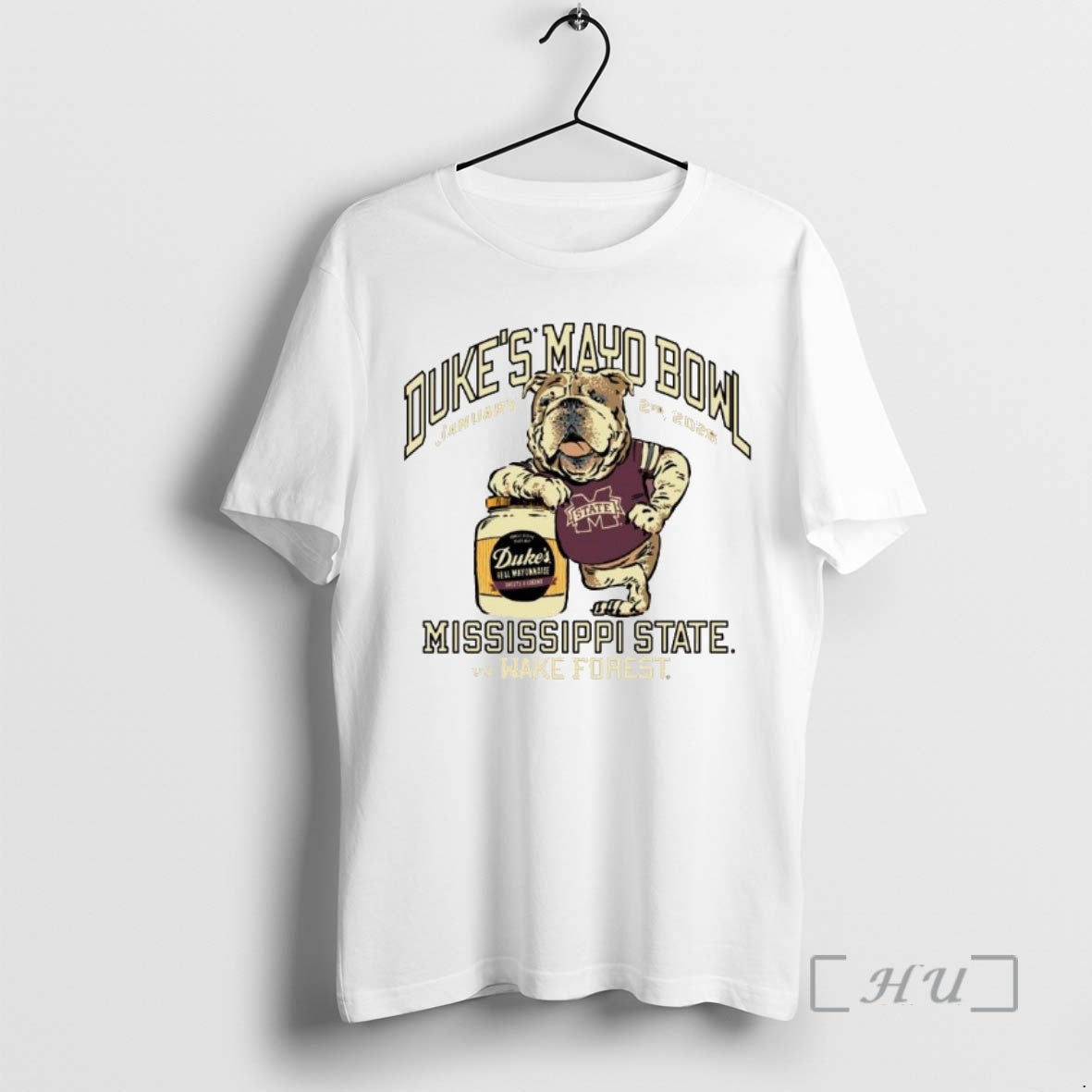 Trending Mississippi State Vs Wake Forest Dukes Mayo Bowl Jan 2nd 2026 Mascot Premium T-Shirts, Hoodie, Sweatshirt