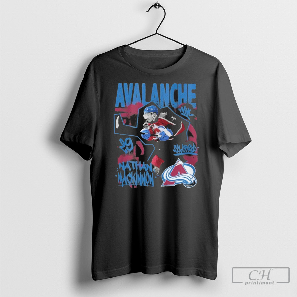 Trending Nathan Mackinnon Colorado Avalanche Photo Reel Graphic T