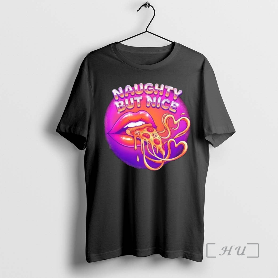 Trending Naughty But Nice Pizza T-Shirts, Hoodie, Sweatshirt | AU18TeeNovaLab.com
