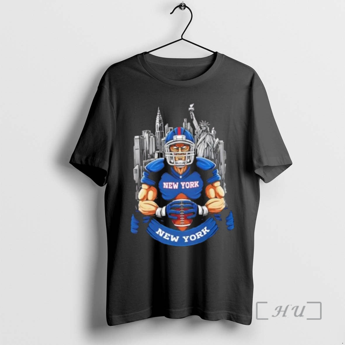Trending New York Giants Football Mascot Hug The Ball T-Shirts, Hoodie, Sweatshirt | AU18TeeNovaLab.com