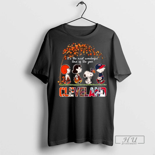 Trending Officials 2025 Its The Most Wonderful Time Of The Year Peanuts Characters X Cleveland