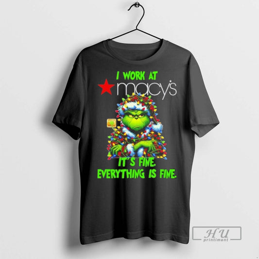 Trending Officials Grinch Santa I Work At Macys Its Fine Everything Is Fine Christmas Lights