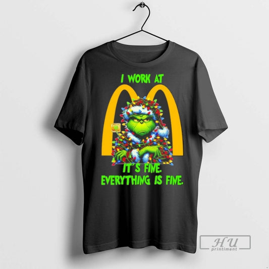 Trending Officials Grinch Santa I Work At Mcdonalds Its Fine Everything Is Fine Christmas Lights