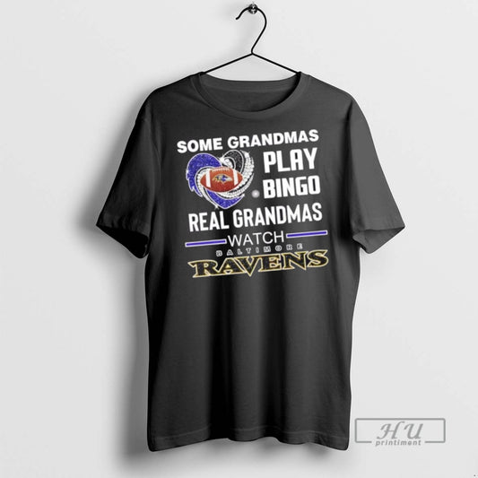 Trending Officials Some Grandmas Play Bingo Real Grandmas Watch Baltimore Ravens Football Diamond Heart
