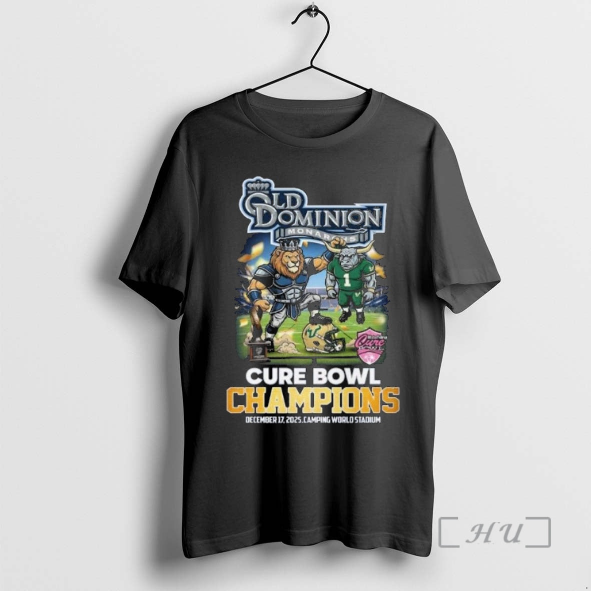 Trending Old Dominion Monarchs Cure Bowl Champions 2025 Celebration Mascot T-Shirts, Hoodie, Sweatshirt | AU18TeeNovaLab.com