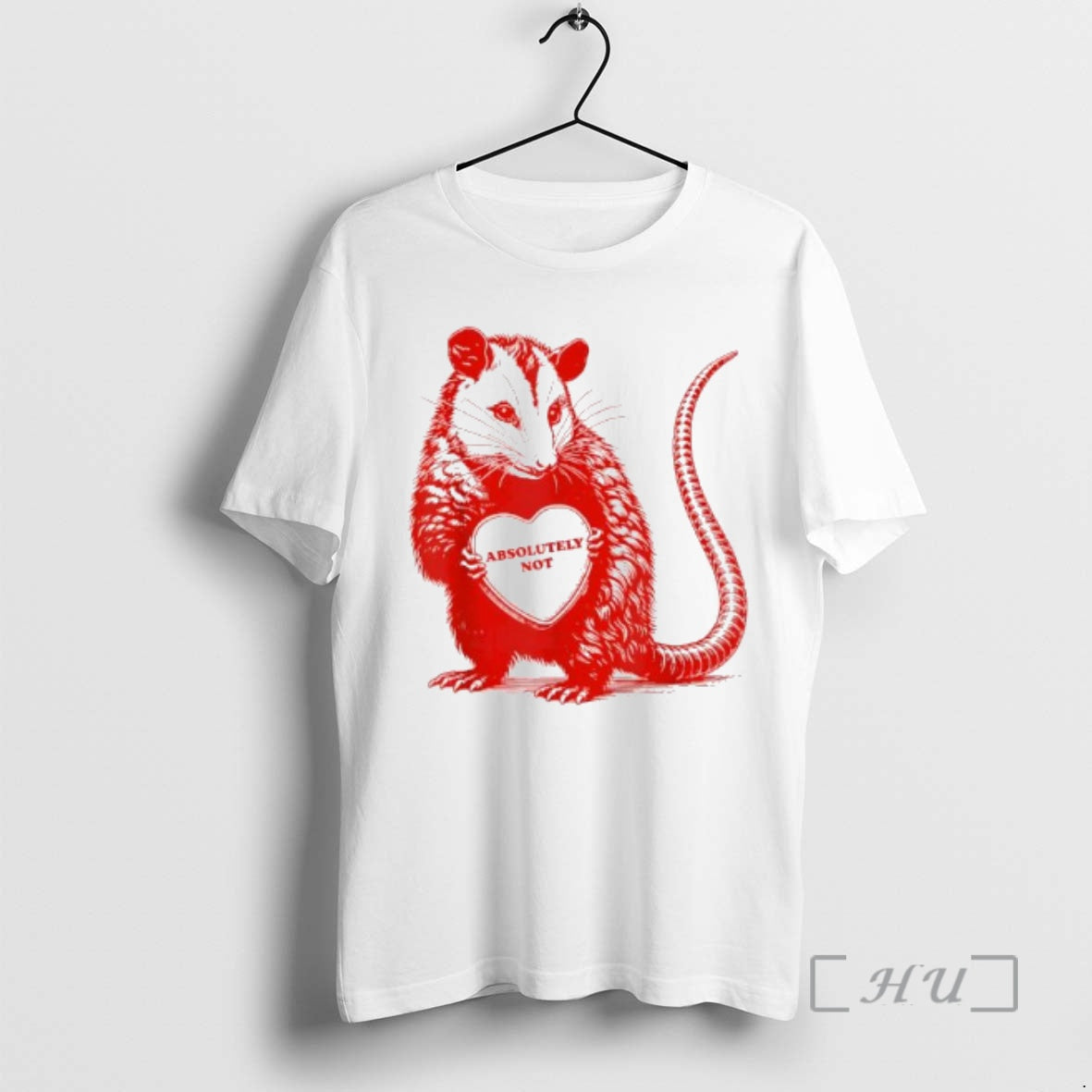 Trending Opossum Absolutely Not Valentine Graphic T-Shirts, Hoodie, Sweatshirt | AU18TeeNovaLab.com