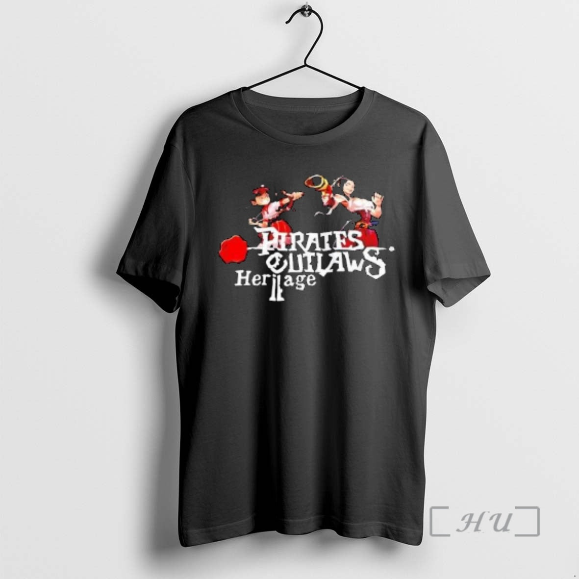 Trending Pirates Outlaws 2 Heritage Video Game Circle Black T-Shirts, Hoodie, Sweatshirt | AU18TeeNovaLab.com