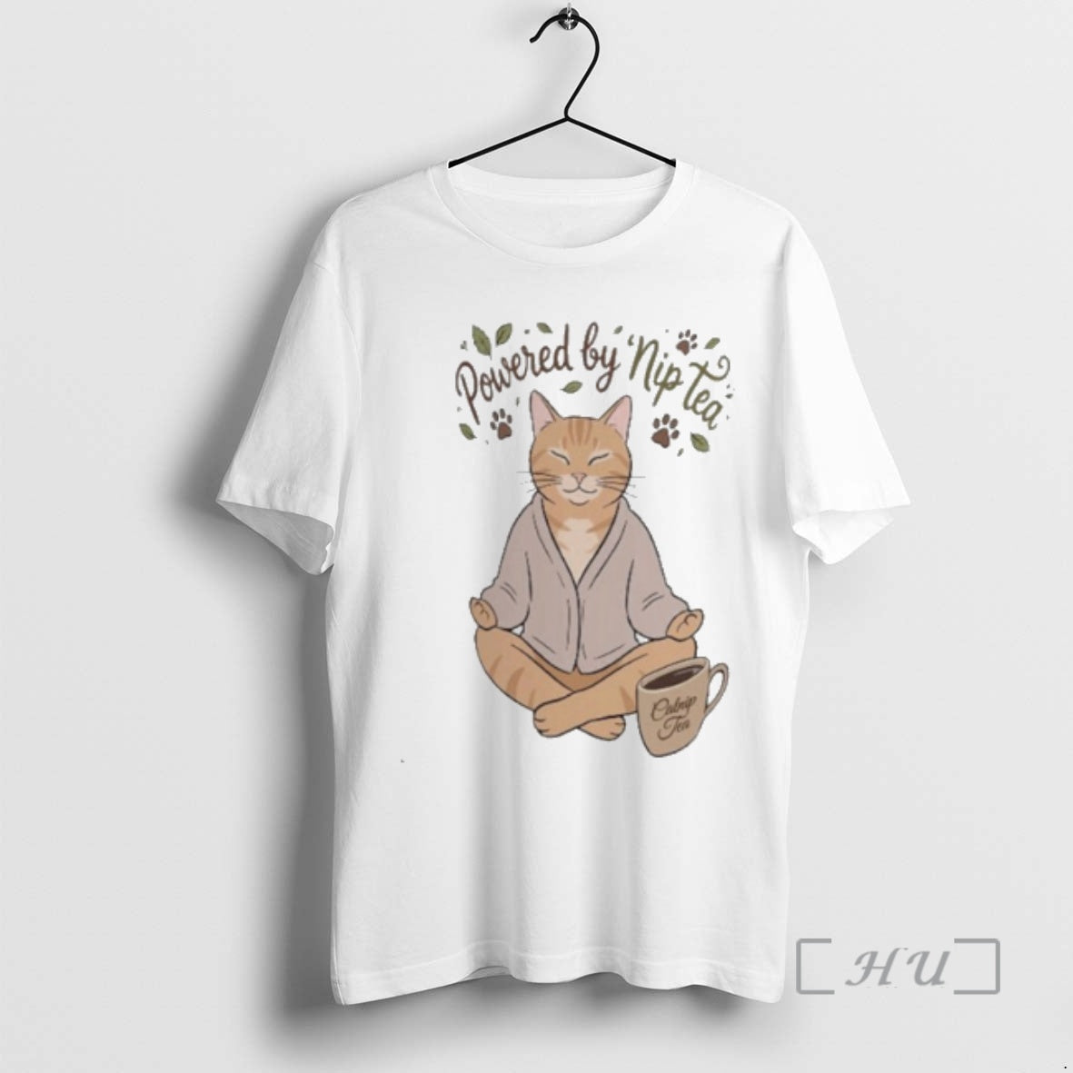 Trending Powered By Nip Tea Cat T-Shirts, Hoodie, Sweatshirt | AU18TeeNovaLab.com