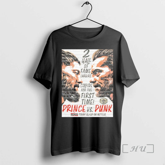Trending Prince Vs Punk 2 Hall Of Fame Careers Collide For The First Time Premium T-Shirts, Hoodie, Sweatshirt