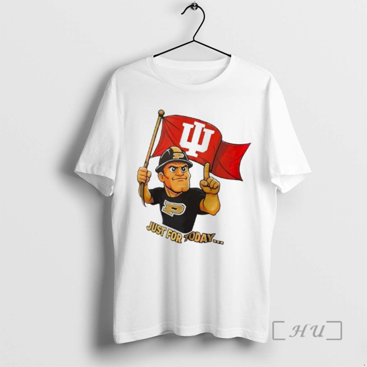 Trending Purdue Boilermakers Holding Iu Flag Just For Taday T-Shirts, Hoodie, Sweatshirt | AU18TeeNovaLab.com