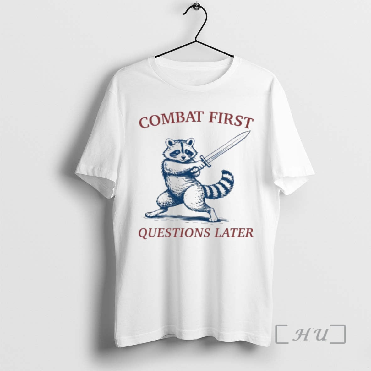 Trending Raccoon Combat First Questions Later T-Shirts, Hoodie, Sweatshirt | AU18TeeNovaLab.com