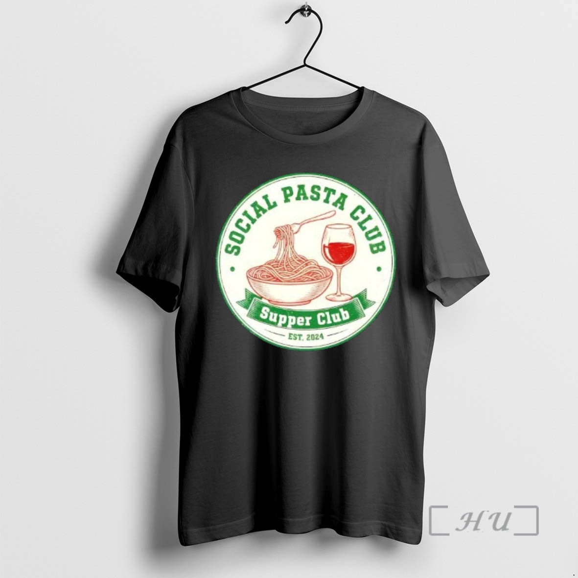 Trending Retro Social Pasta Club Supper Club Est 2024 T-Shirts, Hoodie, Sweatshirt | AU18TeeNovaLab.com