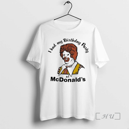 Trending Ronald Mcdonald I Had My Birthday Party At Mcdonalds T-Shirts, Hoodie, Sweatshirt | AU18TeeNovaLab.com